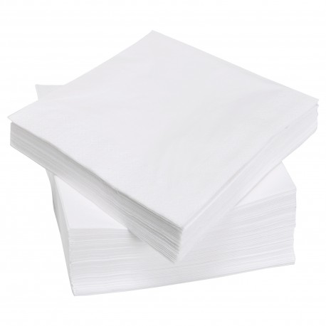 White Serviettes/Napkins (30x30) Single Ply