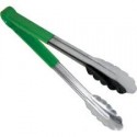 9in Green HandledS/S Tongs